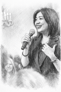AI generated pencil sketch of Marilee